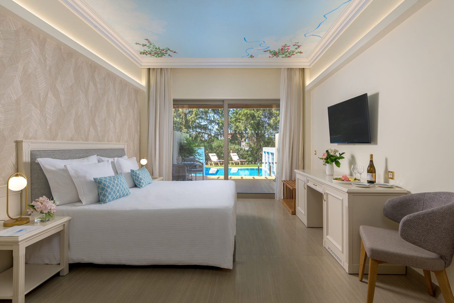 Private pool accommodation at Atrium Palace Thalasso Spa Resort in Kalathos