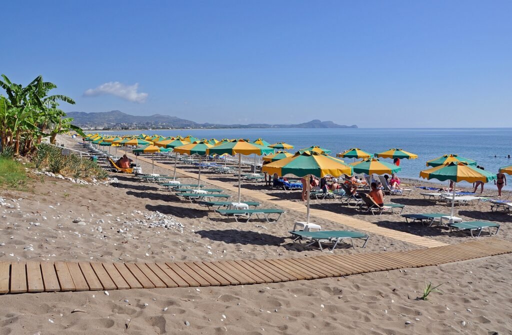 Kolymbia Beach on the east coast of Rhodes