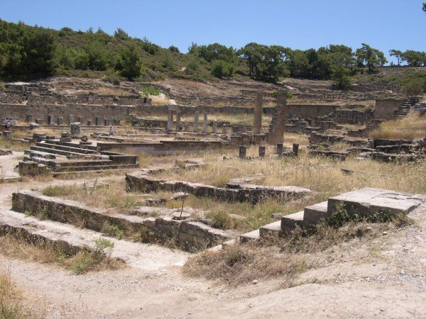 Ancient Kamiros archaeological site on Rhodes
