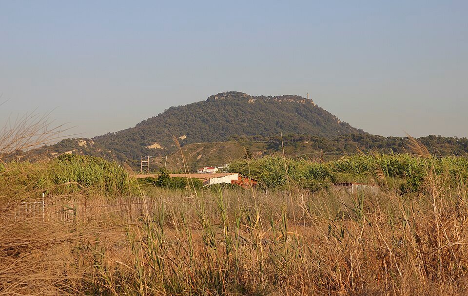 View from Kremasti beach toward Filerimos Hill near Paradisi Rhodes