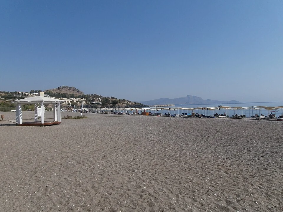 Vlycha Beach near Kalathos and the Cario Car Rental office